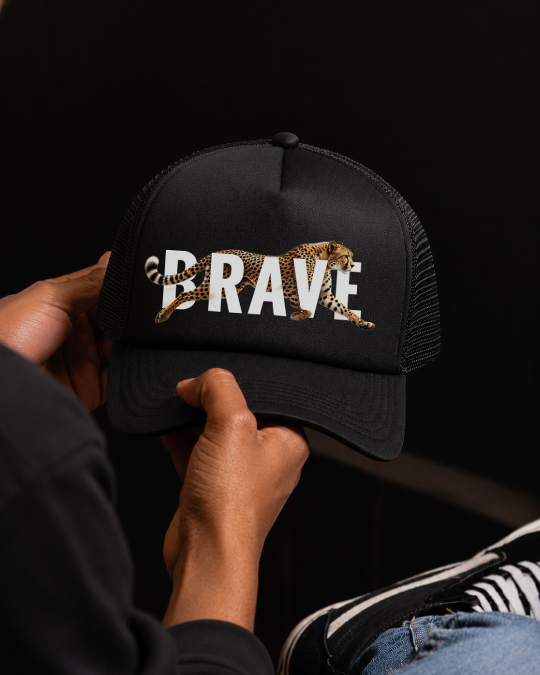 Brave Black-Tucker Cap